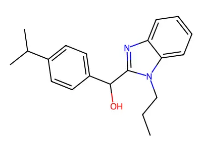 (4-Propan-2-ylphenyl)-(1-propylbenzimidazol-2-yl)methanol structure