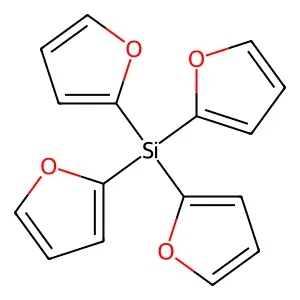 Silane, tetra-2-furanyl- structure