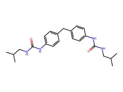 Urea, N,N''-(methylenedi-4,1-phenylene)bis(N'-(2-methylpropyl)- structure