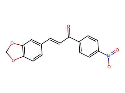 (2E)-3-(2H-1,3-Benzodioxol-5-yl)-1-(4-nitrophenyl)prop-2-en-1-one structure
