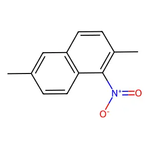 2,6-Dimethyl-1-nitronaphthalene structure