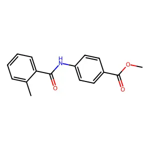 Methyl 4-[(2-methylbenzoyl)amino]benzoate structure