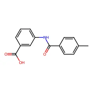 3-[(4-Methylbenzoyl)amino]benzoic acid structure