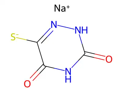 5-Mercapto-6-azauracil sodium salt structure