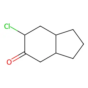 5H-inden-5-one, 6-chlorooctahydro-, (3aR,6R,7aR)- structure