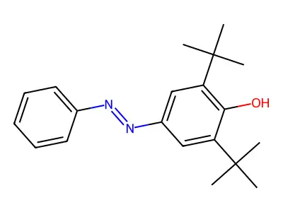 Phenol, 2,6-bis(1,1-dimethylethyl)-4-(phenylazo)- structure