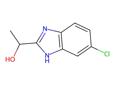 1-(5-chloro-1H-1,3-benzodiazol-2-yl)ethan-1-ol structure