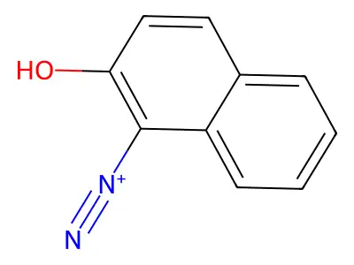 2-Hydroxynaphthalene-1-diazonium structure