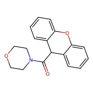 morpholin-4-yl(9H-xanthen-9-yl)methanone structure
