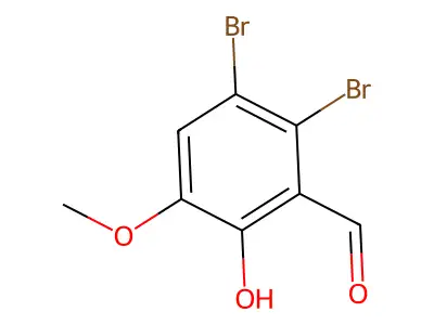 2,3-Dibromo-6-hydroxy-5-methoxybenzaldehyde structure