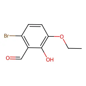 6-Bromo-3-ethoxy-2-hydroxybenzaldehyde structure