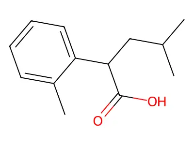 4-methyl-2-(2-methylphenyl)pentanoic Acid structure