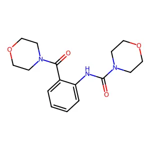 N-(2-(4-Morpholinylcarbonyl)phenyl)-4-morpholinecarboxamide structure