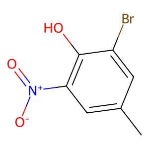 2-Bromo-4-methyl-6-nitrophenol structure