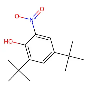 2,4-Bis(tert-butyl)-6-nitrophenol structure