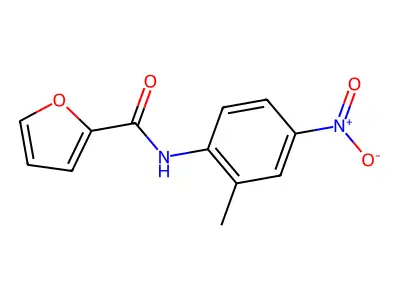 N-(2-methyl-4-nitrophenyl)-2-furamide structure