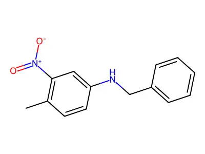 N-(4-Methyl-3-nitrophenyl)benzylamine structure