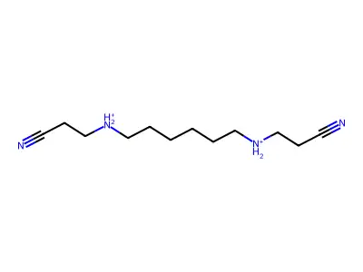 3-({6-[(2-Cyanoethyl)amino]hexyl}amino)propanenitrile structure