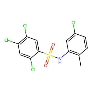 2,4,5-trichloro-N-(5-chloro-2-methylphenyl)benzene-1-sulfonamide structure