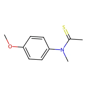 N-(4-甲氧苯基)-N-甲基硫代乙酰胺 structure