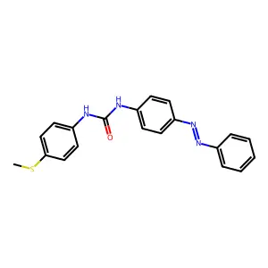 1-(4-(Methylthio)phenyl)-3-(4-(phenylazo)phenyl)urea structure