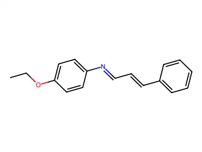 Benzenamine, 4-ethoxy-N-(3-phenyl-2-propenylidene)- structure