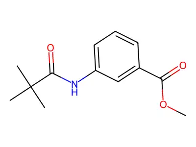 Methyl 3-[(2,2-dimethylpropanoyl)amino]benzoate structure