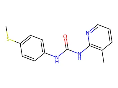 1-(3-Methyl-2-pyridyl)-3-(4-(methylthio)phenyl)urea structure