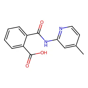 2-[(4-Methylpyridin-2-yl)carbamoyl]benzoic acid structure