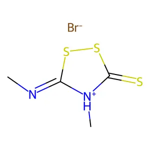 4-Methyl-5-methylimino-1,2,4-dithiazolidine-3-thione monohydrobromide structure