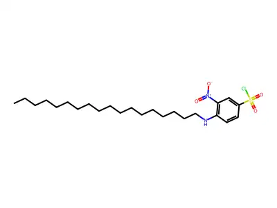 3-nitro-4-(octadecylamino)benzenesulfonyl Chloride structure