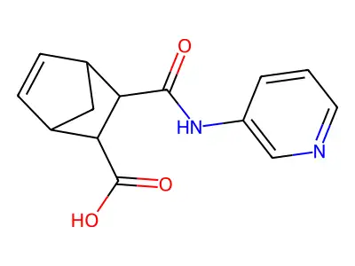 3-[(Pyridin-3-ylamino)carbonyl]bicyclo[2.2.1]hept-5-ene-2-carboxylic acid structure