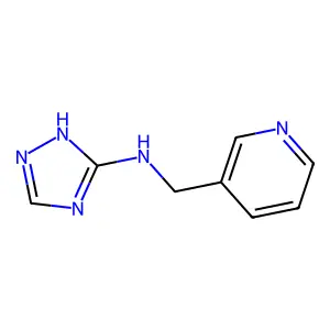 N-(pyridin-3-ylmethyl)-1H-1,2,4-triazol-5-amine structure