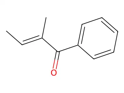 Phenyl 1,2-dimethylvinyl ketone structure