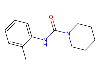 1-(N-(O-Tolyl)carbamoyl)piperidine structure