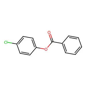 Benzoic acid, 4-chlorophenyl ester structure