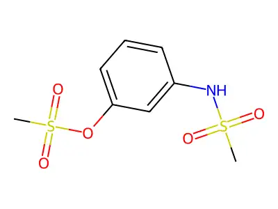 N-(3-methylsulfonyloxyphenyl)methanesulfonamide structure