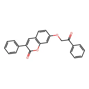 7-(2-oxo-2-phenylethoxy)-3-phenyl-2H-chromen-2-one structure