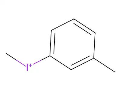 Methyl-(3-methylphenyl)iodanium structure