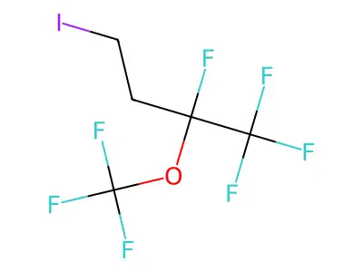 1,1,1,2-Tetrafluoro-4-iodo-2-(trifluoromethoxy)butane structure