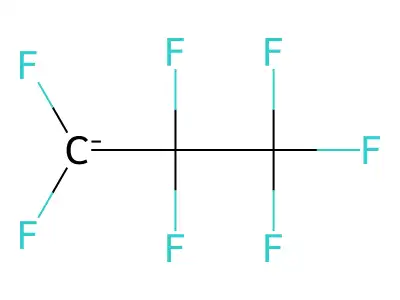 Perfluoropropan-1-ide structure