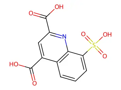 8-sulfoquinoline-2,4-dicarboxylic Acid structure