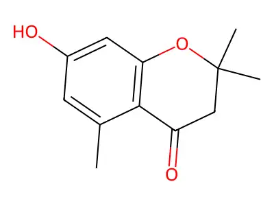 7-Hydroxy-2,2,5-trimethyl-2,3-dihydro-4H-1-benzopyran-4-one structure