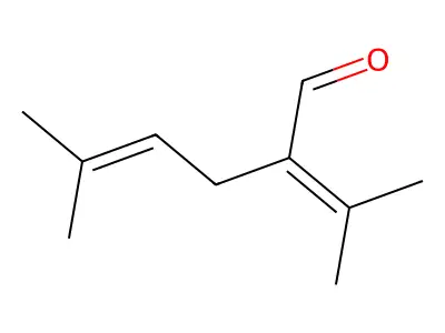 5-Methyl-2-(propan-2-ylidene)hex-4-enal structure