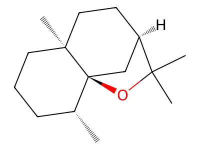 2,2,5a,9-Tetramethyloctahydro-2H-3,9a-methano-1-benzoxepine structure