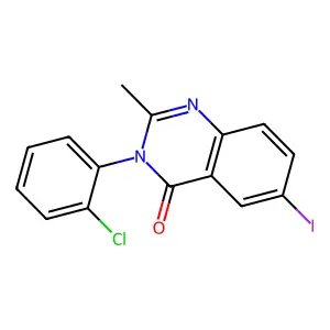 3-(2-Chlorophenyl)-6-iodo-2-methylquinazolin-4-one structure