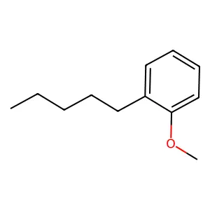 Benzene, 1-methoxy-2-pentyl- structure