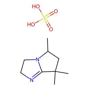 2,3,6,7-Tetrahydro-5,7,7-trimethyl-5h-pyrrolo(1,2-a)imidazole structure