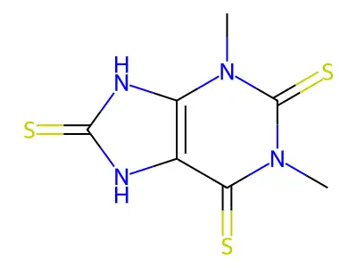 7,9-Dihydro-1,3-dimethyl-1H-purine-2,6,8(3H)-trithione structure