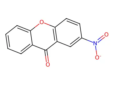 2-nitro-9H-xanthen-9-one structure